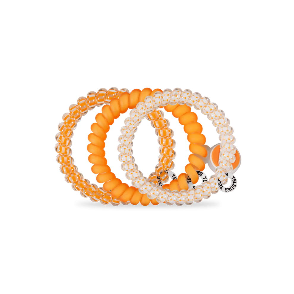 Teleties Tennessee Go Vols! Hair Ties - Small