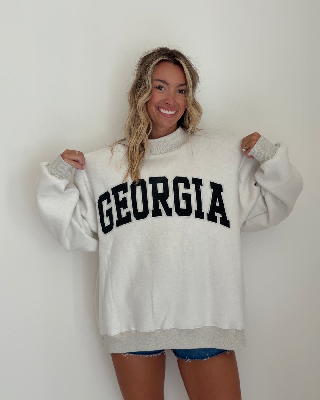 Georgia Mascot Reversible Mock Neck Sweatshirt