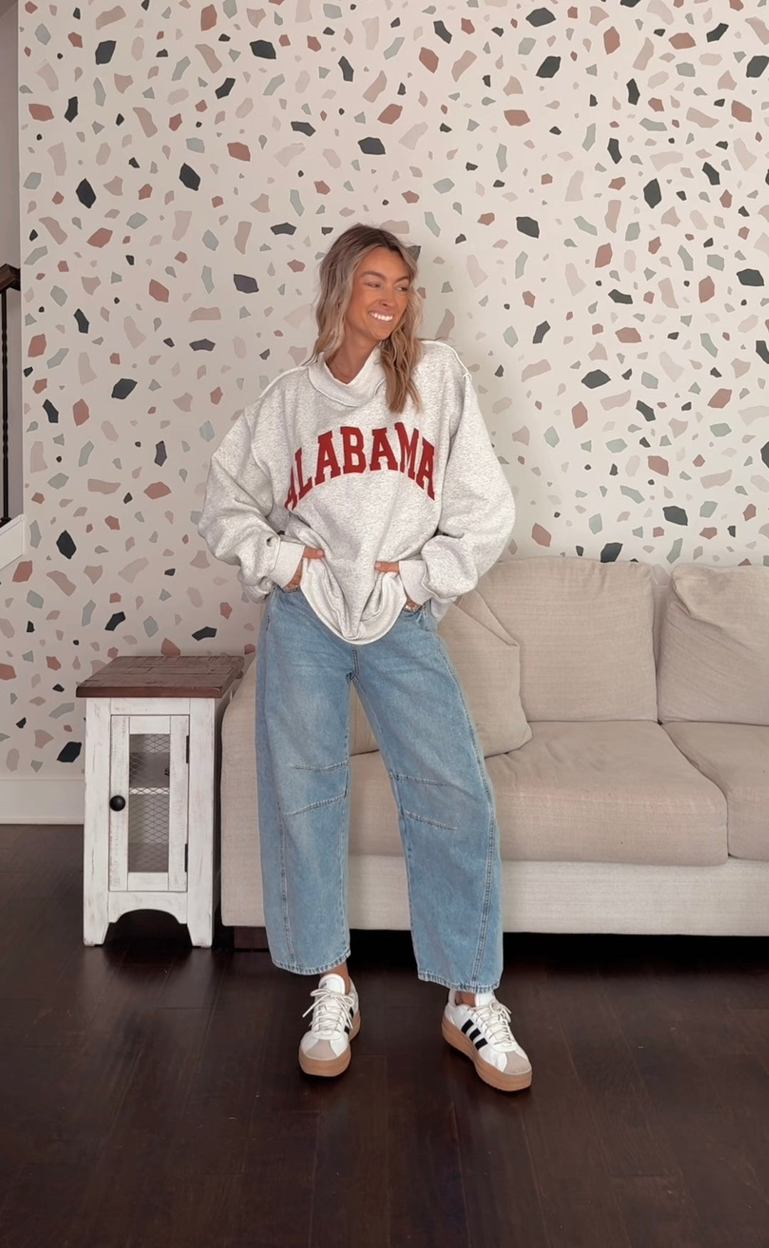 Alabama Reversible Mock Neck Sweatshirt