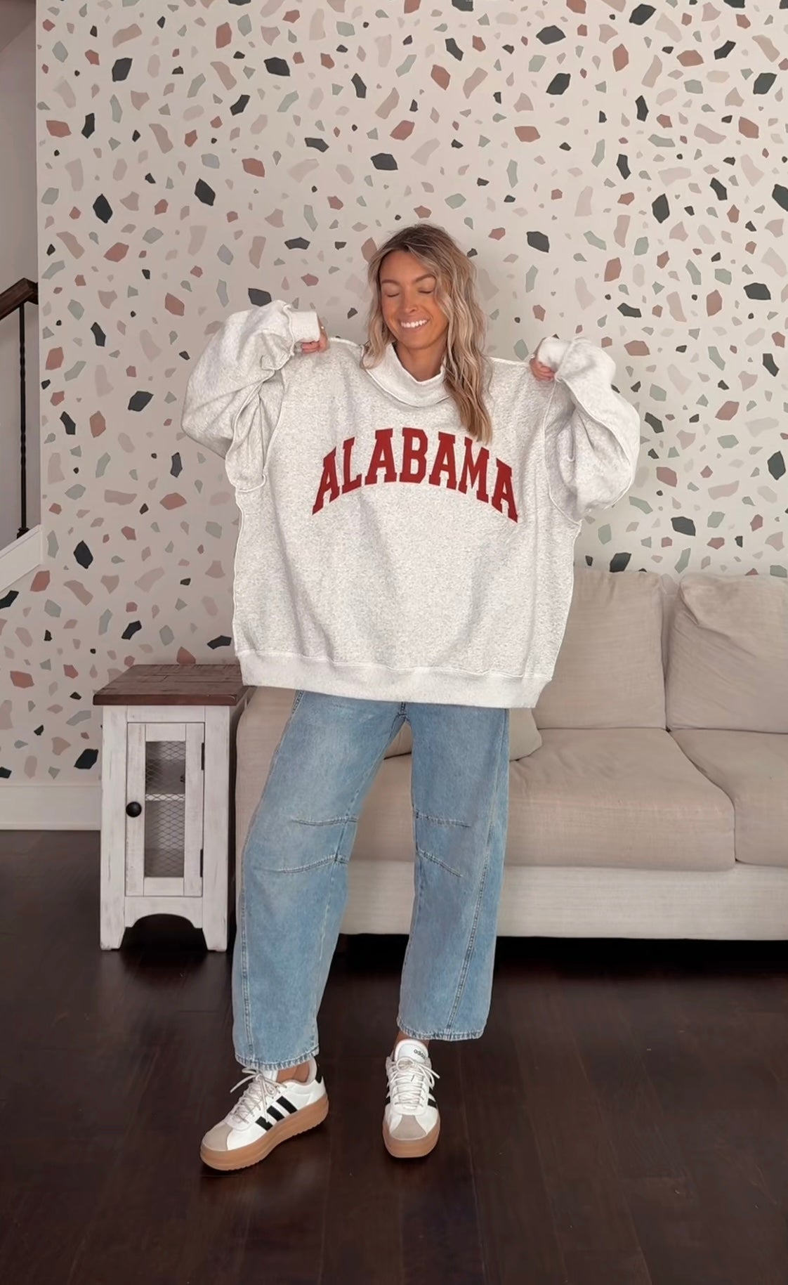 Alabama Reversible Mock Neck Sweatshirt