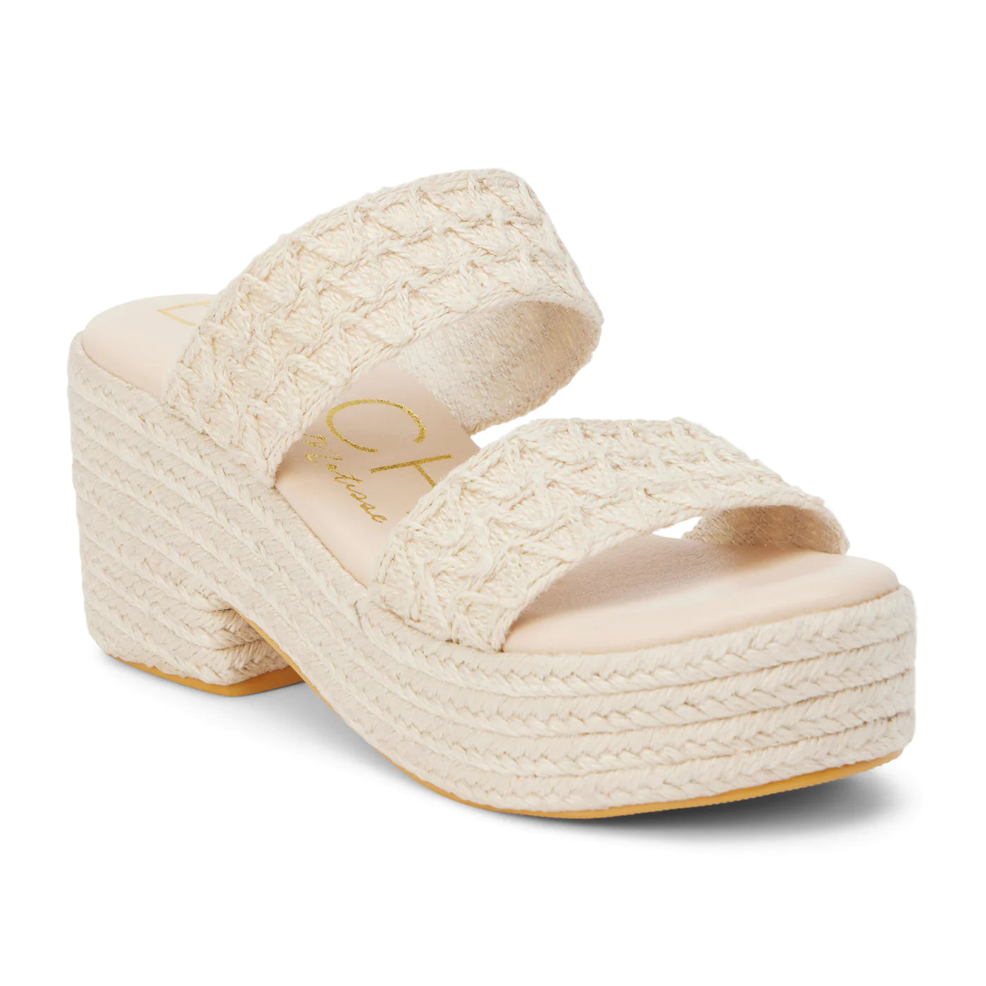Matisse Ocean Ave Platform Sandals - White Jute
