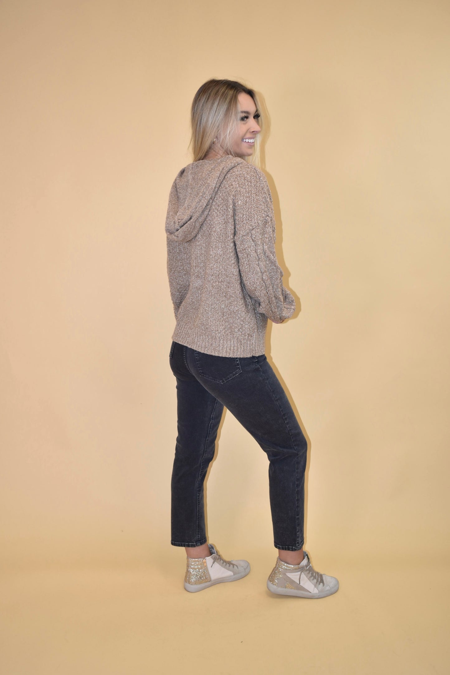 Mocha Knit Hoodie