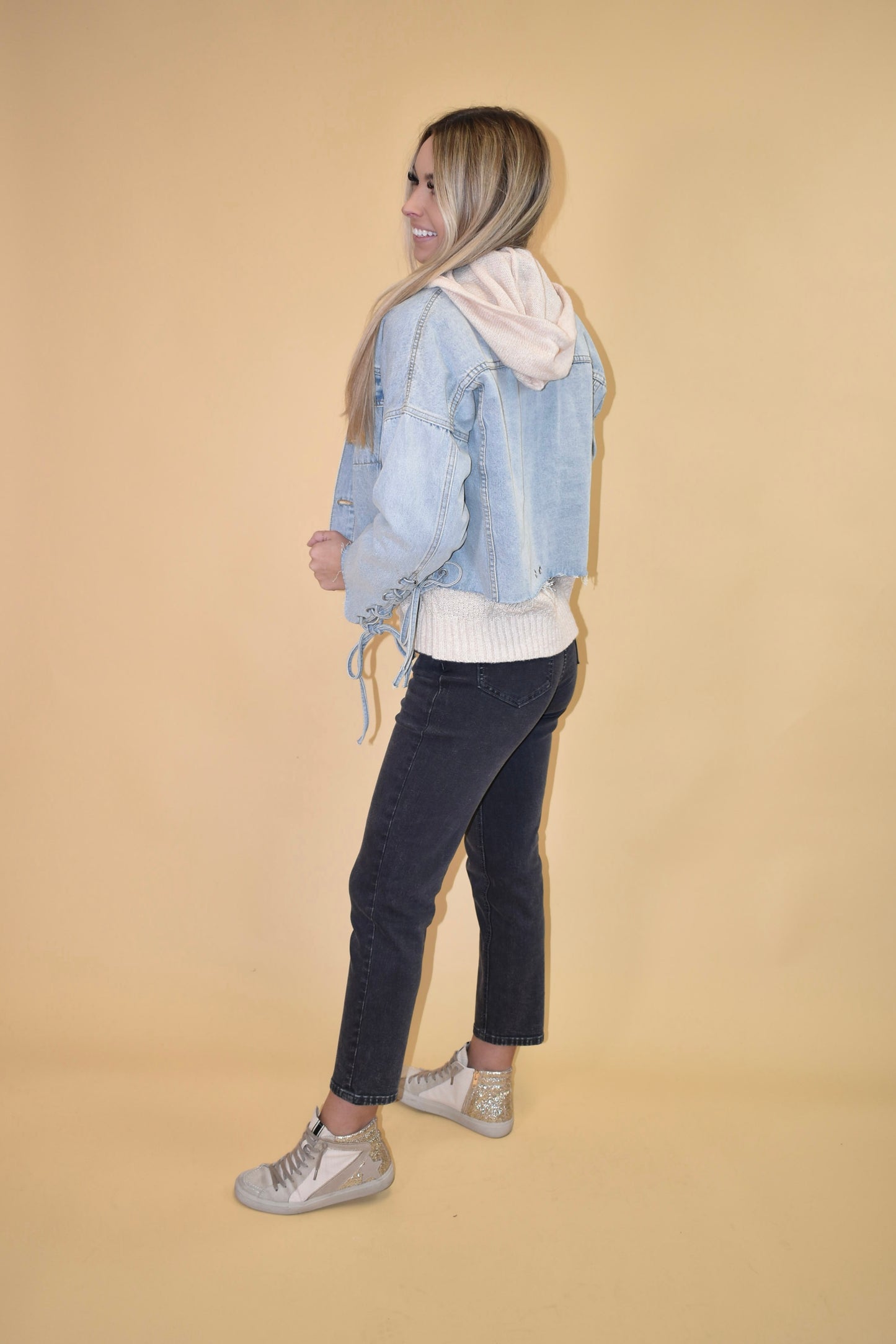 Oatmeal Knit Hoodie