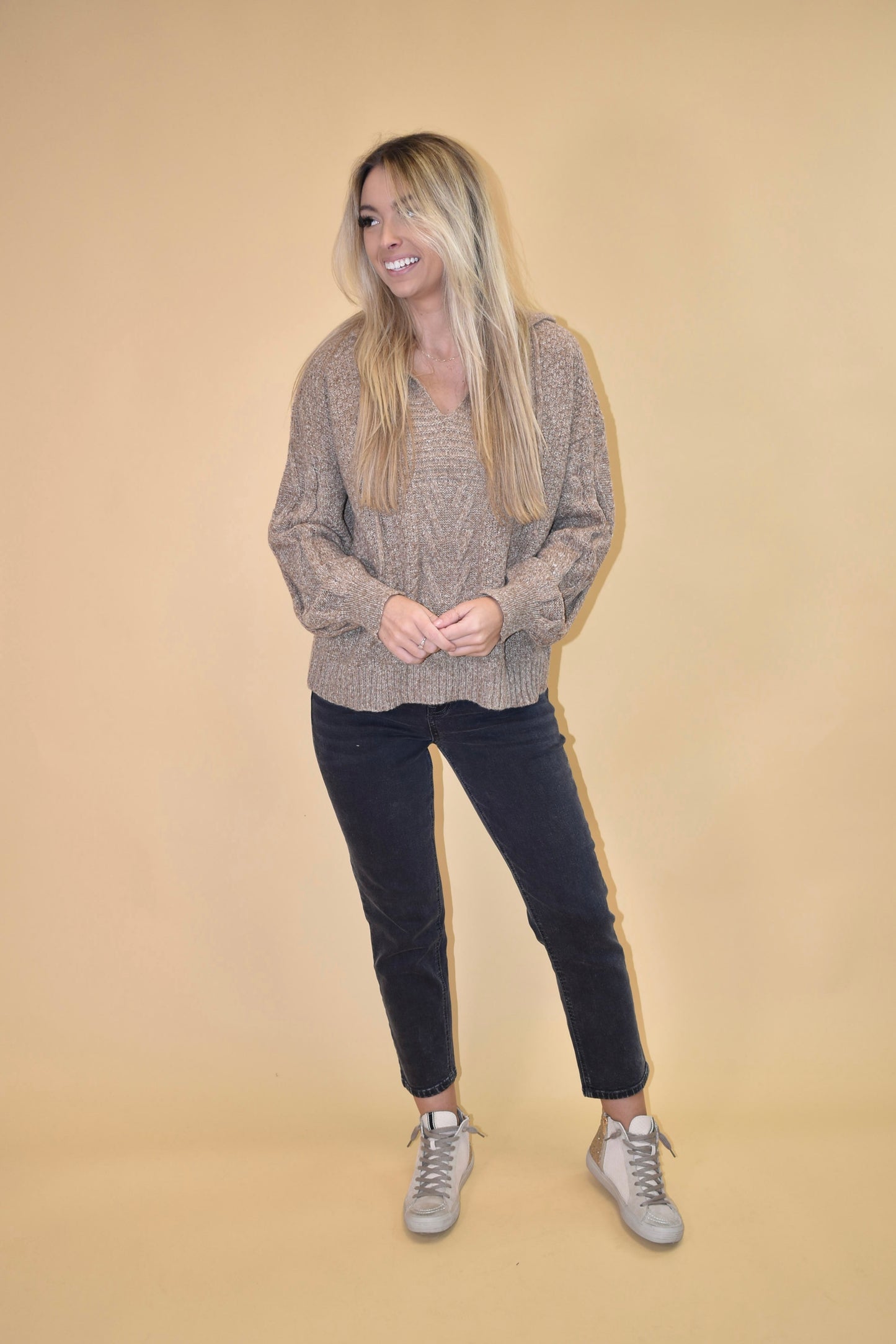 Mocha Knit Hoodie