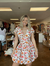Load image into Gallery viewer, Pink &amp; Orange Floral Dress
