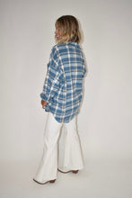 Load image into Gallery viewer, Blue Plaid Shacket
