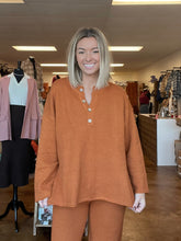 Load image into Gallery viewer, Rust Oversized Sweater Top
