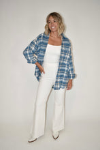 Load image into Gallery viewer, Blue Plaid Shacket
