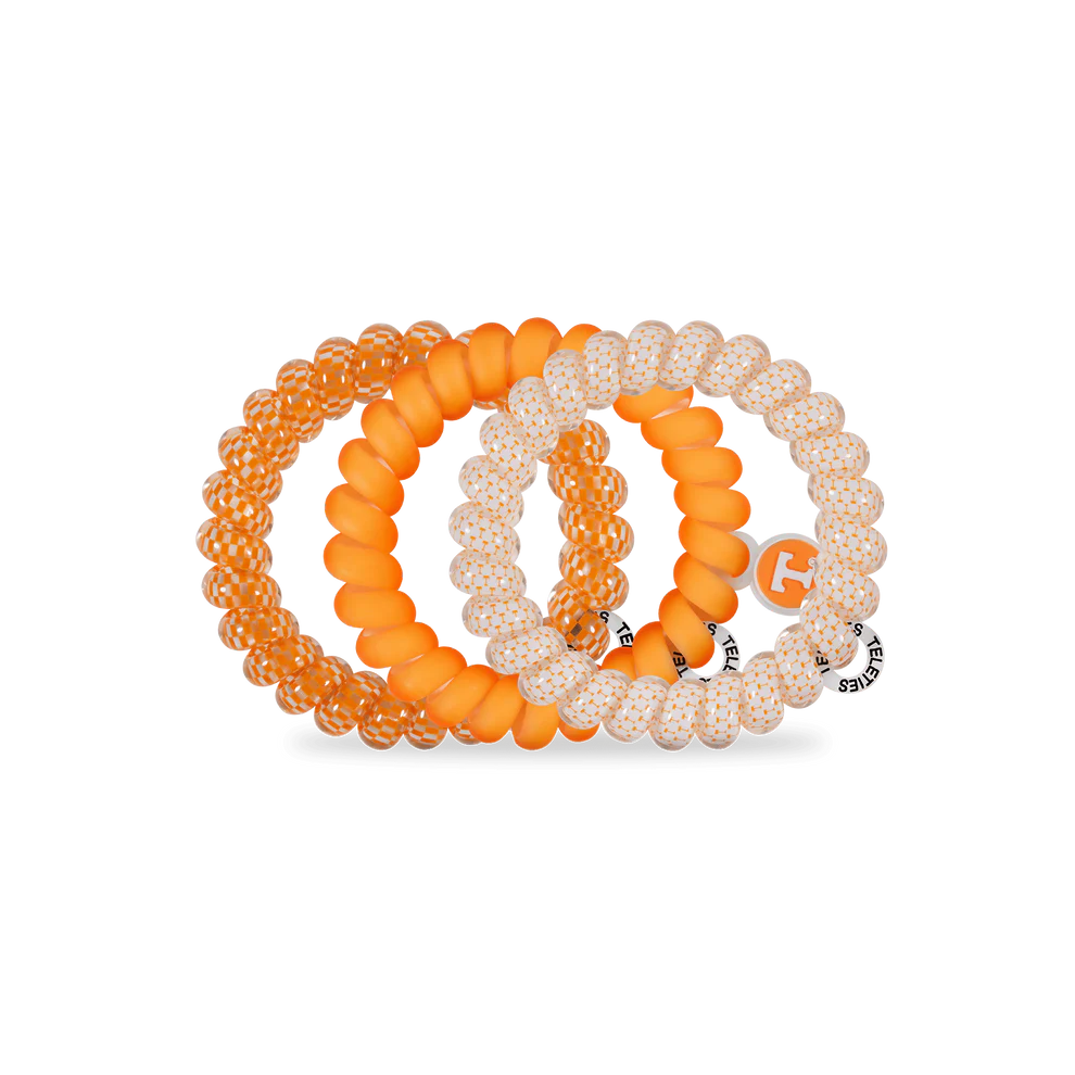 Teleties Tennessee Go Vols! Hair Ties - Large