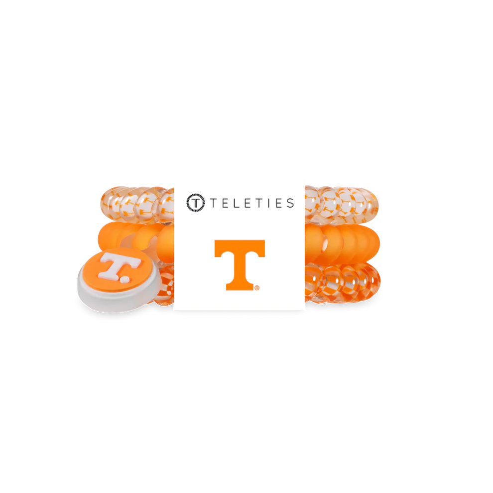 Teleties Tennessee Go Vols! Hair Ties - Small