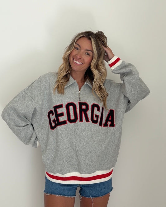 Georgia Quarter Zip Sweatshirt
