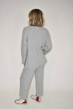 Load image into Gallery viewer, Heather Grey Wide Leg Sweater Pants
