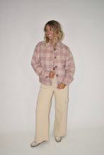 Load image into Gallery viewer, Pink Plaid Button Down Jacket
