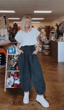Load image into Gallery viewer, Black Mineral Washed Joggers
