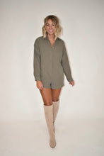 Load image into Gallery viewer, Olive Long Sleeve Romper
