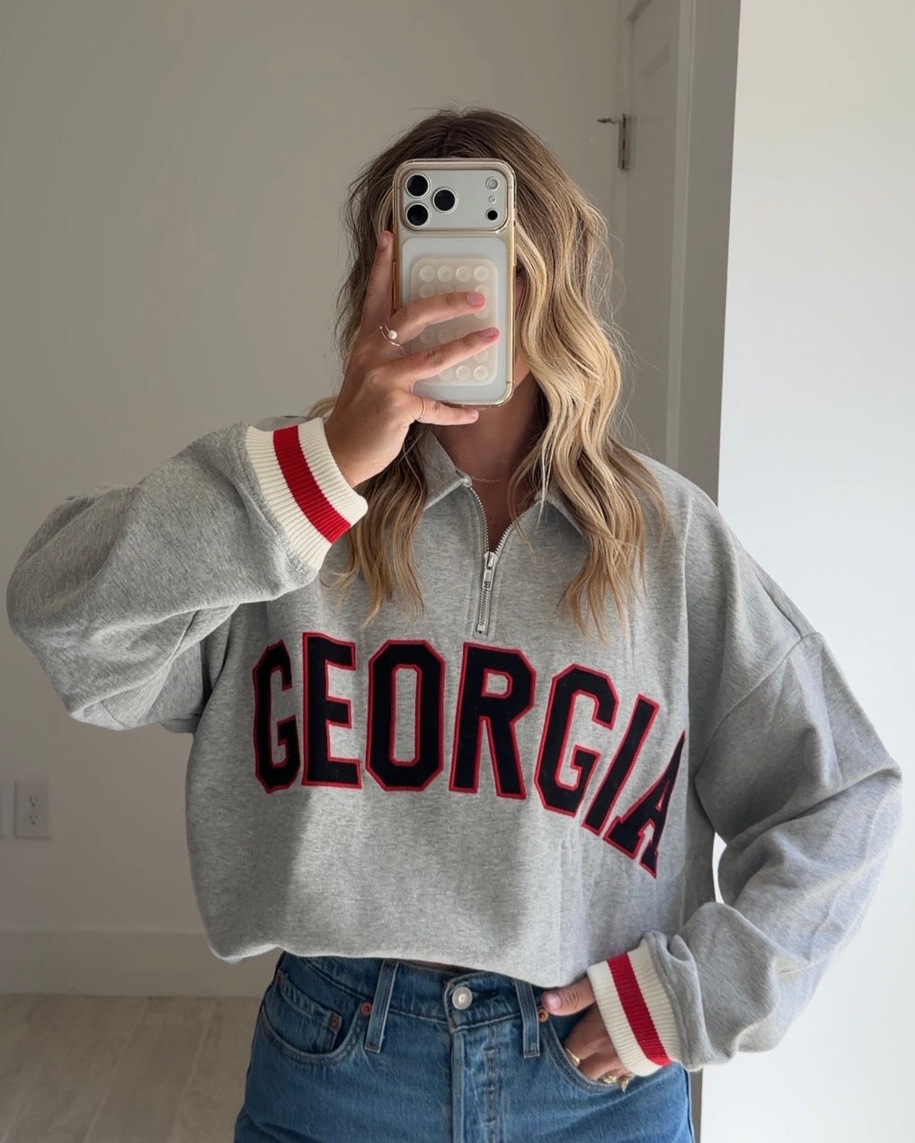 Georgia Quarter Zip Sweatshirt