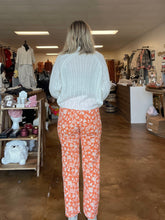 Load image into Gallery viewer, Orange Floral Pants

