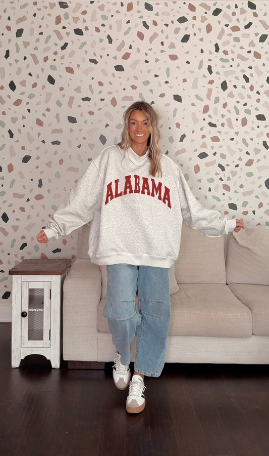 Alabama Reversible Mock Neck Sweatshirt