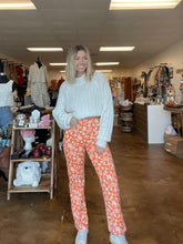 Load image into Gallery viewer, Orange Floral Pants
