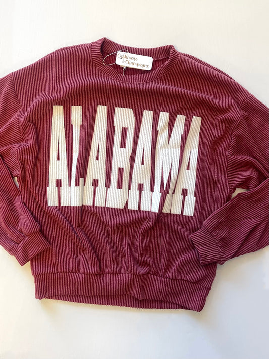Alabama Ribbed Crewneck