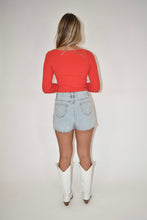 Load image into Gallery viewer, Red Long Sleeve Sweetheart Sweater
