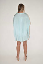 Load image into Gallery viewer, Mint Satin Button Down Blouse
