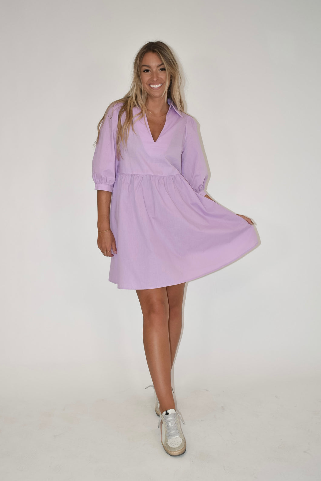 Lavender Flare Dress