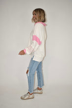 Load image into Gallery viewer, French Terry Knit Color-Block Pullover
