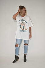Load image into Gallery viewer, American Cowgirl Oversized Graphic Tee
