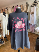 Load image into Gallery viewer, Let&#39;s Get Rowdy Oversized Graphic Tee

