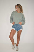 Load image into Gallery viewer, Sage Cropped Sweatshirt
