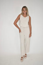 Load image into Gallery viewer, Oatmeal Cotton Tank Top (part of a matching set)
