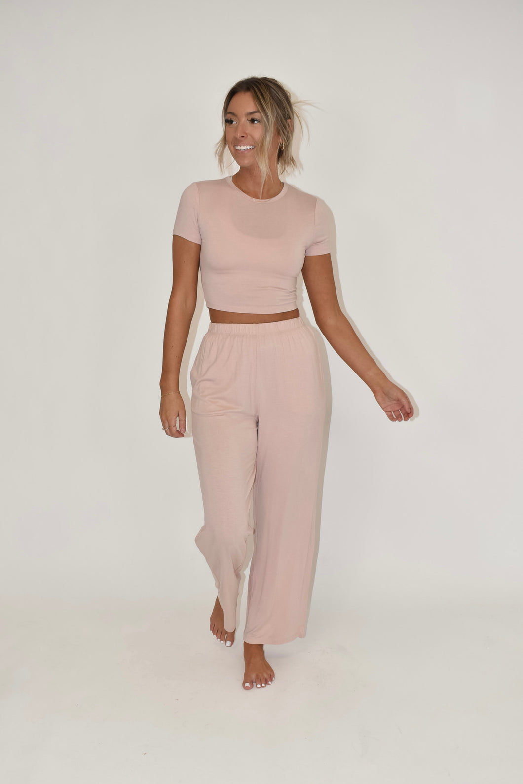Light Pink Lounge Pant (part of a matching set)