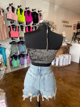 Load image into Gallery viewer, Green Velvet Halter Top
