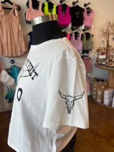 Load image into Gallery viewer, This Ain&#39;t My First Rodeo Cropped Graphic Tee
