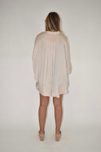 Load image into Gallery viewer, Champagne Satin Button Down Blouse
