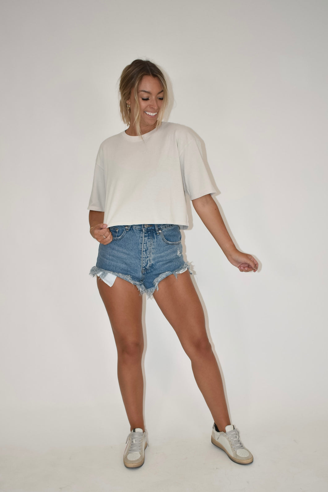 Taupe Cropped T-shirt