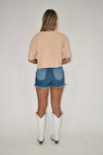 Load image into Gallery viewer, Light Yellow Cropped T-shirt
