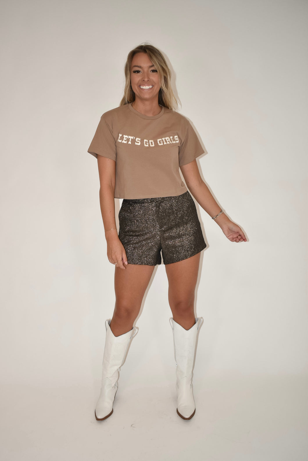 Let's Go Girls Embroidered T-shirt