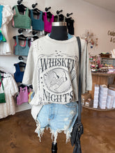 Load image into Gallery viewer, Whiskey Nights Oversized Graphic Tee
