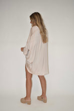 Load image into Gallery viewer, Champagne Satin Button Down Blouse
