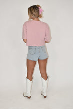 Load image into Gallery viewer, Light Pink Cropped T-shirt
