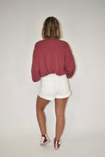 Load image into Gallery viewer, White Pearl Denim Shorts
