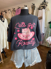 Load image into Gallery viewer, Let&#39;s Get Rowdy Oversized Graphic Tee
