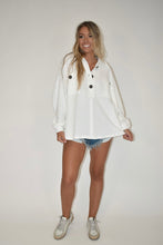 Load image into Gallery viewer, White French Terry Pullover
