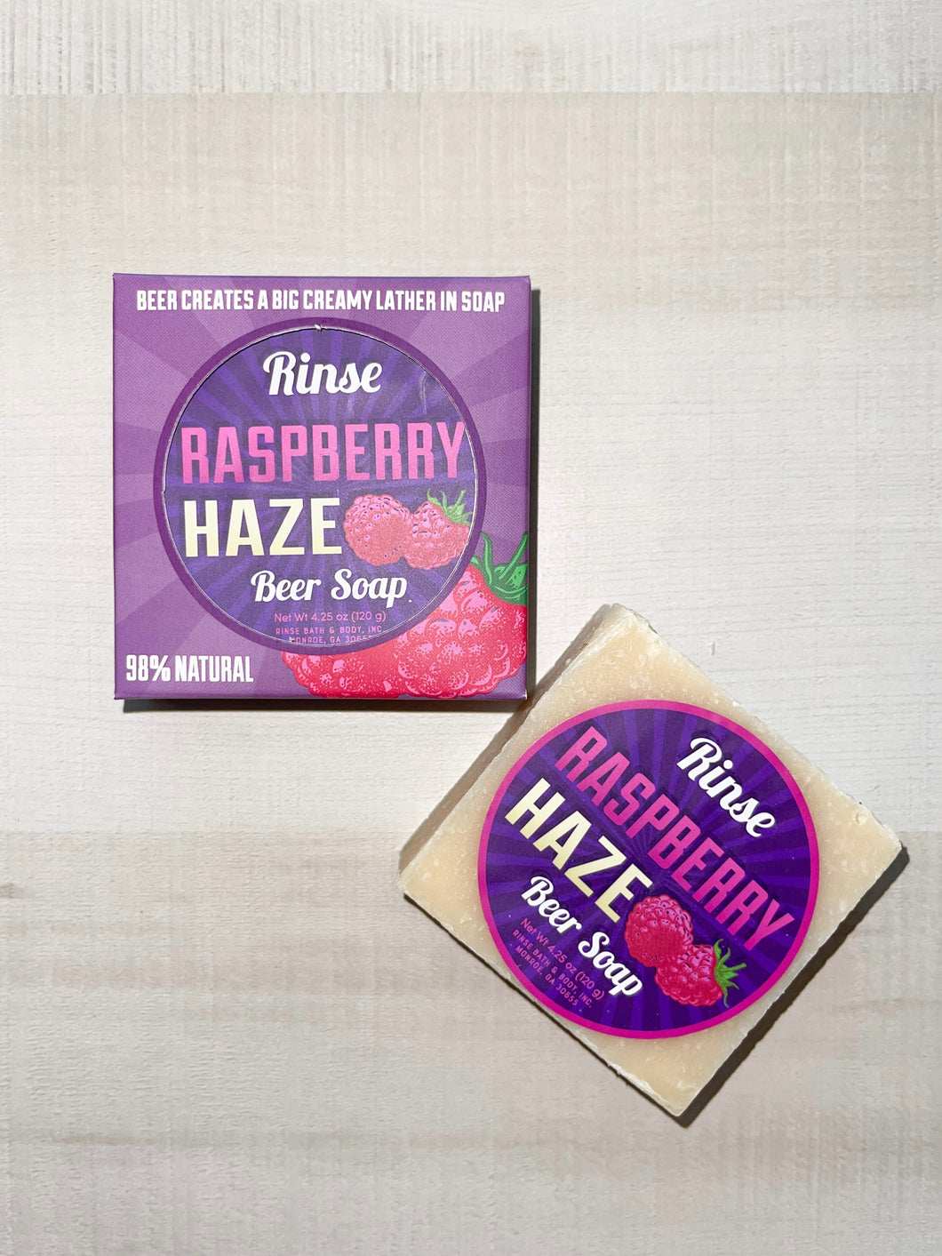 Rinse Bath & Body Co. Beer Soap - Rasberry Haze