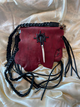 Load image into Gallery viewer, Red Leather Fringe Purse with Braided Strap - American Darling
