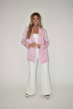 Load image into Gallery viewer, Blush Satin Blazer
