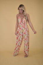 Load image into Gallery viewer, Halter Floral Jumpsuit
