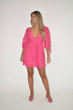 Load image into Gallery viewer, Hot Pink Floral Dress
